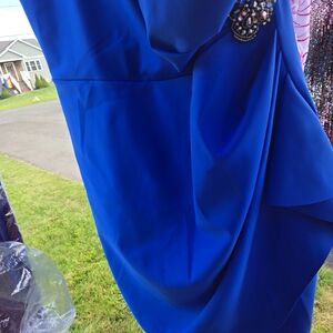 Alex Evenings Royal Blue Mini Dress